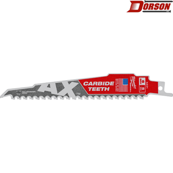 MILWAUKEE The AX™ with Carbide Teeth SAWZALL® Blade 6" 5T