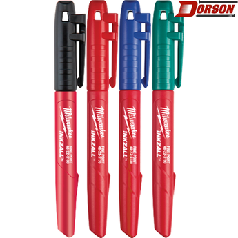 MILWAUKEE 4PK INKZALL® Color Fine Point Marker