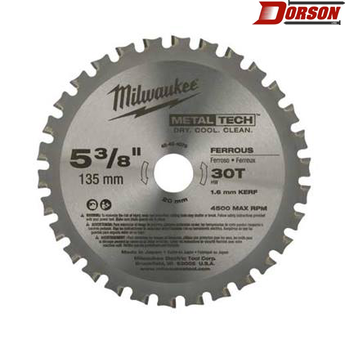 MILWAUKEE 5-3/8" 30T Ferrous Metal Blade