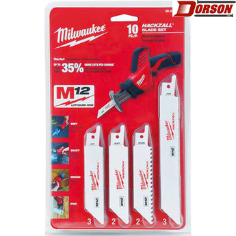 MILWAUKEE 10 PC HACKZALL® Blade Set