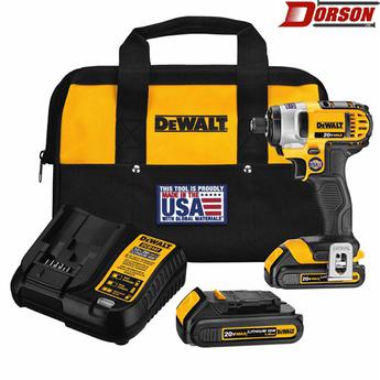 DEWALT 20V MAX* Lithium Ion 1/4" Impact Driver Kit (1.5Ah)