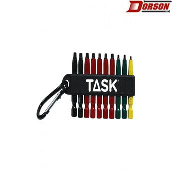 TASK 10pc Mixed Robertson® Carabiner Clip - Bulk