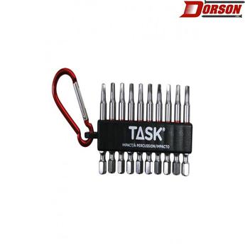TASK 10pc #2 Robertson® IMPACT Carabiner Clip - Bulk