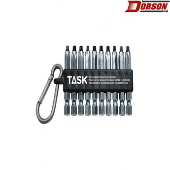 TASK 10pc #2 Robertson® Decking Carabiner Clip - Bulk